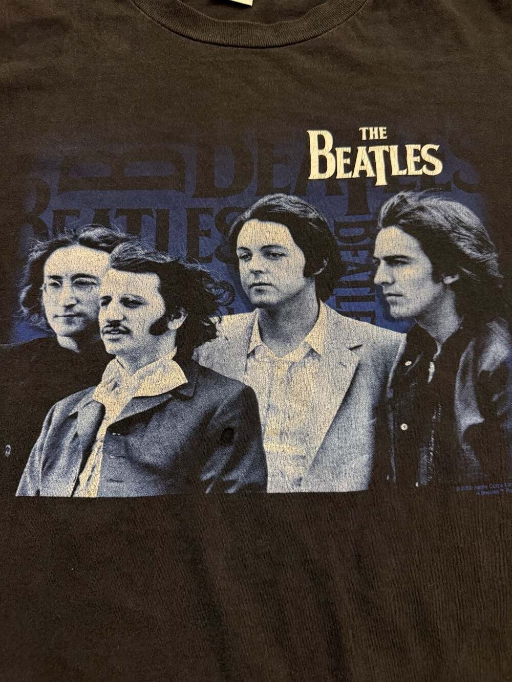 Vintage 2002 The Beatles Band Portrait Graphic T-Shirt
